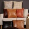 Coussin Marron Style Industriel Authentique Atelier Urbain Chic