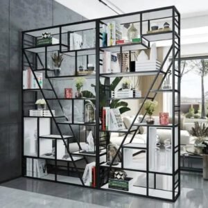 Accueil 17 Étagère Industrielle En Métal Noir Style Loft Élégante Et Solide