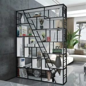 Étagère Industrielle En Métal Noir Style Loft Élégante Et Solide