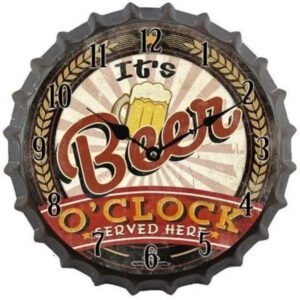 Horloge Industrielle Bistrot Élégante Authentique Métallique