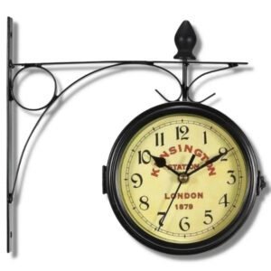 Horloge Industrielle Station Vintage Murale Émaillée