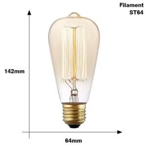 Ampoule Rétro Edison Filament Industrielle Décorative