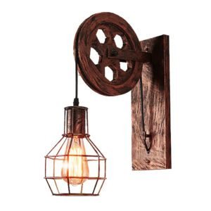 Applique Murale Industrielle Rustique Style Vintage Authentique