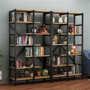 Étagère Industrielle Design En Métal Et Bois Pour Intérieur Urbain