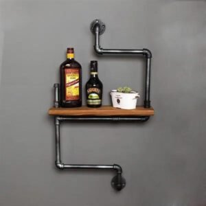 Étagère Murale Industrielle Acier Brut Authentique