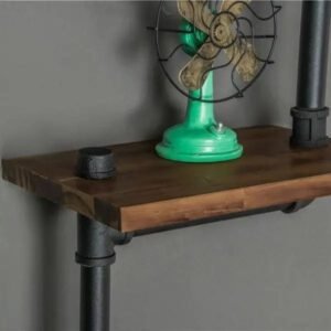 Étagère Murale Industrielle Bois Acier Vintage