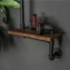 Étagère Murale Industrielle Bois Acier Vintage