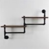 Étagère Murale Industrielle Bois Métal Suspendue