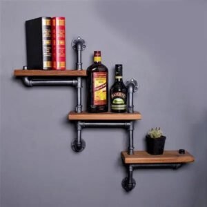 Étagère Murale Industrielle Pour Escaliers