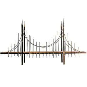 Étagère Murale Industrielle Style Pont En Métal Vieilli Signature