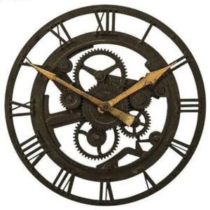 Grande Horloge Industrielle Vintage Métal