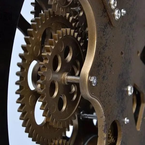 Horloge Industrielle À Engrenages Vintage 2 Horloge Industrielle À Engrenages Vintage