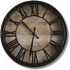 Horloge Industrielle Contemporaine Artisanale ChêneMassif Authentique
