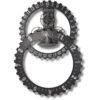 Horloge Industrielle Double Noire Vintage 8 Horloge Industrielle Double Noire Vintage