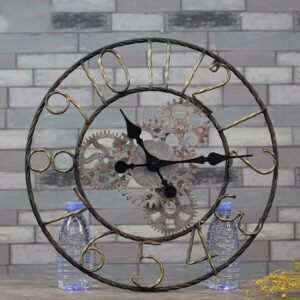 Horloge Industrielle Forgeron Authentique Murale Vintage