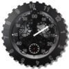 Horloge Industrielle Mécanique Vintage Noire