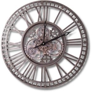 Horloge Industrielle Métal Vintage