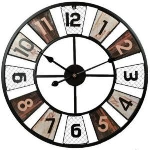 Horloge Industrielle Murale Contemporaine Métallique 60cm