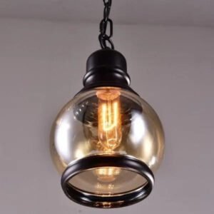 Lampe Industrielle En Verre Contemporaine Authentique Atelier