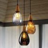 Lampe Suspendue Industrielle Verre Soufflé Élégante 6 Lampe Suspendue Industrielle Verre Soufflé Élégante