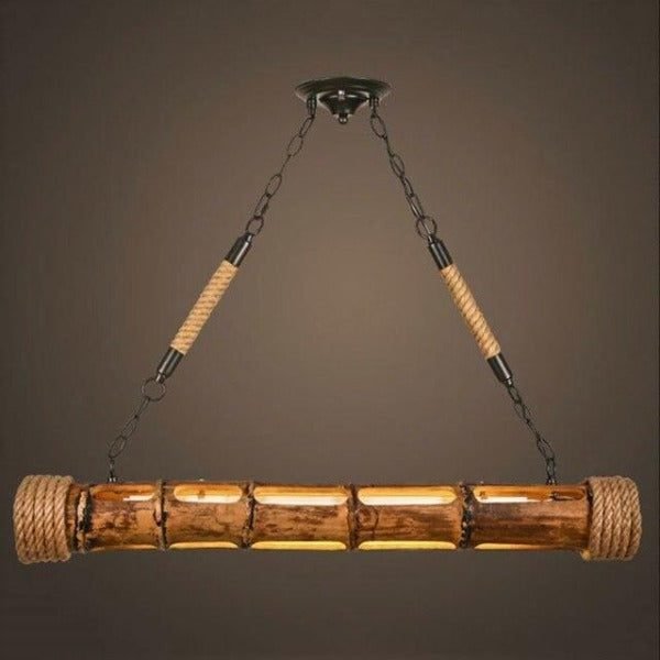 Lampe Suspendue Style Industriel Bambou Authentique 1 Lampe Suspendue Style Industriel Bambou Authentique