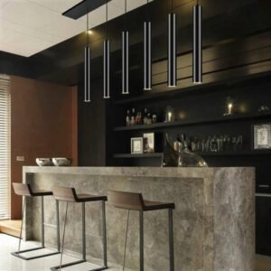 Lustre Îlot Industriel Élégance Contemporaine Authentique