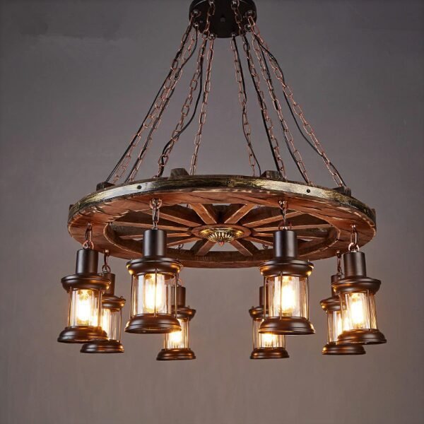 Lustre Industriel Roue Vintage Métal Patiné 1 Lustre Industriel Roue Vintage Métal Patiné