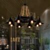 Lustre Industriel Suspension Vintage Design Métallique