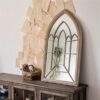 Miroir Industriel En Bois Massif Authentique