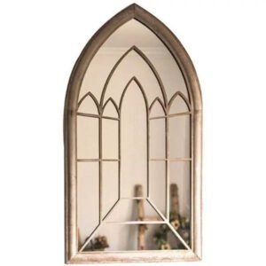 Miroir Industriel En Bois Massif Authentique