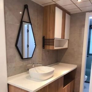 Miroir Industriel Hexagone Grand Format Authentique