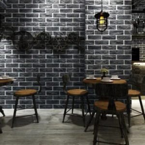 Papier Peint Industriel Brique Noire Authentique 5 Papier Peint Industriel Brique Noire Authentique