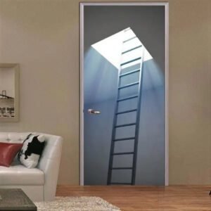 Papier Peint Industriel Effet Porte Trompe-L'Œil