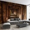 Papier Peint Mural Industriel Rustique Authentique