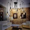 Suspension Fil Industriel Luminaire Design Métallique