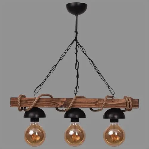 Suspension Industrielle Bois Massif Vintage Authentique 3 Suspension Industrielle Bois Massif Vintage Authentique