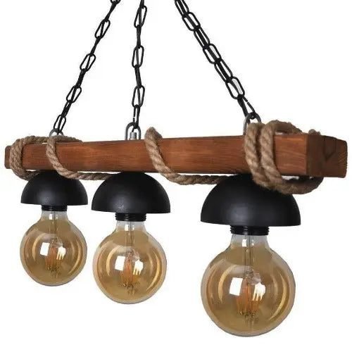 Suspension Industrielle Bois Massif Vintage Authentique 2 Suspension Industrielle Bois Massif Vintage Authentique