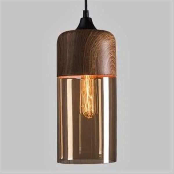 Suspension Industrielle Bois Verre Authentique Atmosphérique 4 Suspension Industrielle Bois Verre Authentique Atmosphérique