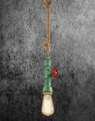 Suspension Industrielle Corde Colorée Collection Authentique