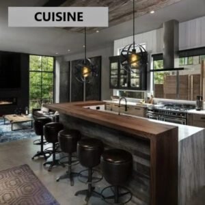 Suspension Industrielle Grande Hauteur Vintage