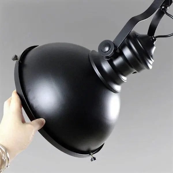 Suspension Industrielle Métallique Noire Contemporaine Authentique 2 Suspension Industrielle Métallique Noire Contemporaine Authentique