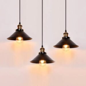 Suspension Industrielle Métallique Patinée Style Authentique