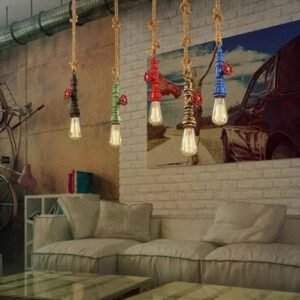 Suspension Industrielle Robinet Vintage