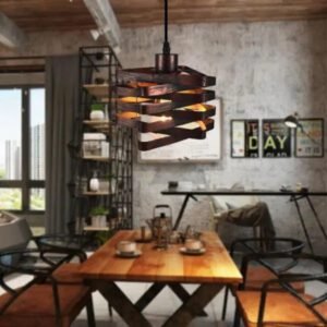 Suspension Industrielle Triangulaire Enlacée Épurée 5 Suspension Industrielle Triangulaire Enlacée Épurée