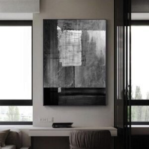 Tableau Industriel Dégradé Abstrait Authentique Contemporain