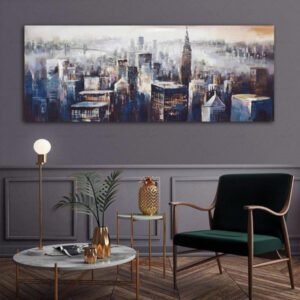 Tableau Industriel New York Photographique Authentique