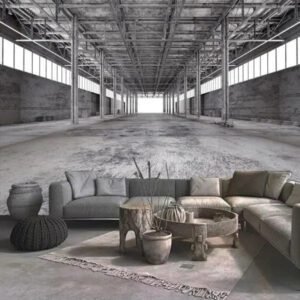 Tapisserie Industrielle Rustique Authentique Murale Décorative