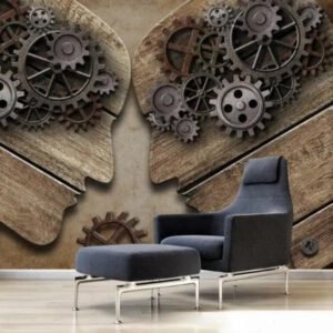 Tapisserie Motif Industriel Vintage Patiné 5 Tapisserie Motif Industriel Vintage Patiné