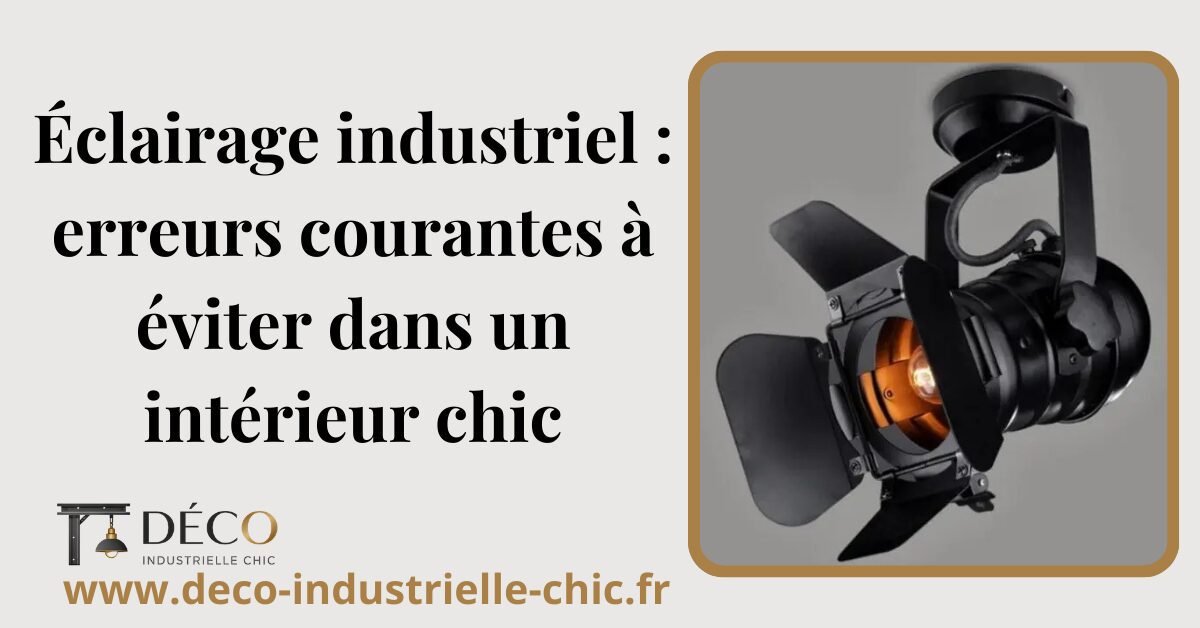 Éclairage industriel : erreurs courantes à éviter dans un intérieur chic 1 25 Eclairage Industriel Erreurs Courantes A Eviter Dans Un Interieur Chic