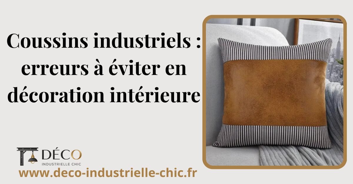 Coussins industriels : erreurs à éviter en décoration intérieure 1 26 Coussins Industriels Erreurs A Eviter En Decoration Interieure